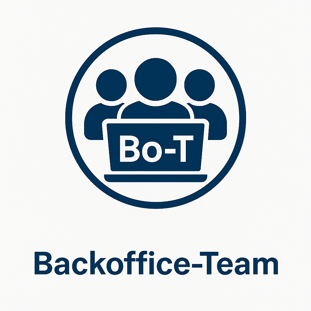 Backoffice-Team Logo — unsere eigene Service-Struktur