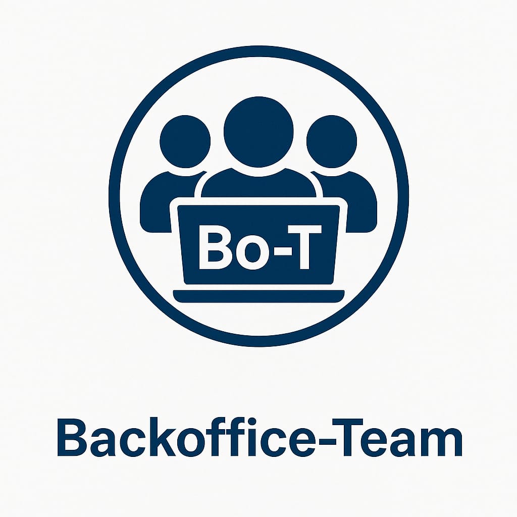 Backoffice-Team Logo — unsere eigene Service-Struktur